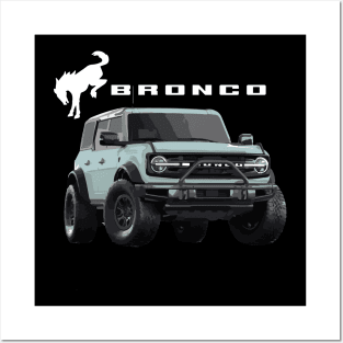 Cactus gray Ford Bronco First edtion SUV Posters and Art
